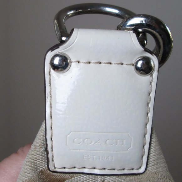 Coach Beige and Cream Colored Shoulder Hobo Purse # E1182-F17434 Pre-own… - Picture 4 of 15